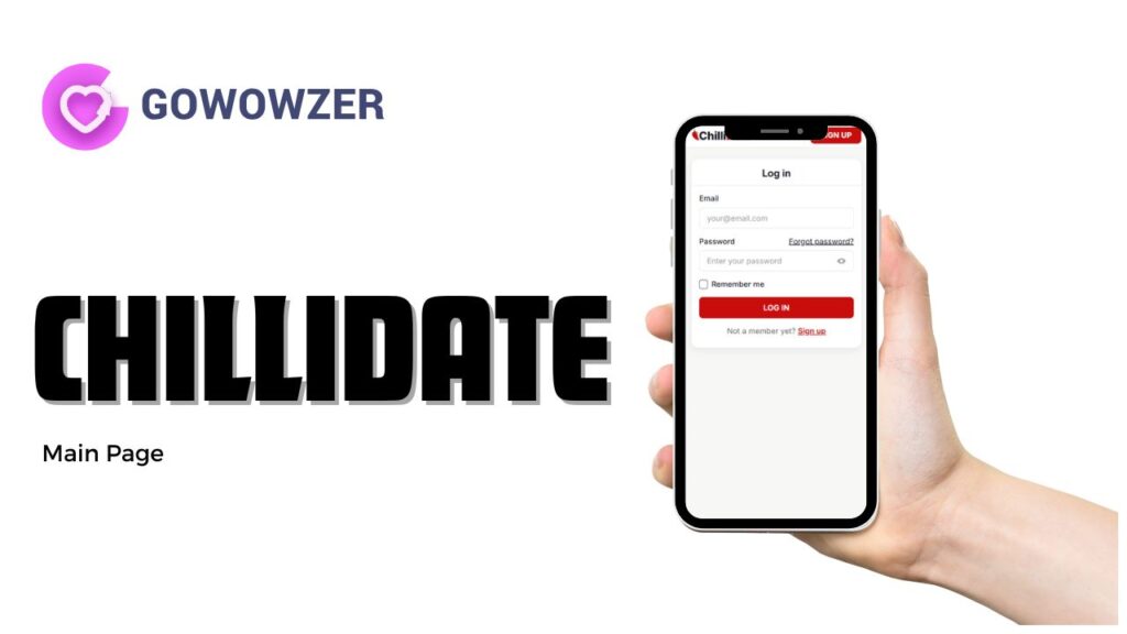 ChilliDate login page
